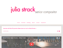 Tablet Screenshot of juliastrack.com